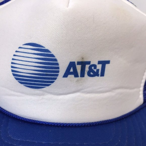 AT&T Blue White Snapback Hat - Picture 2 of 8